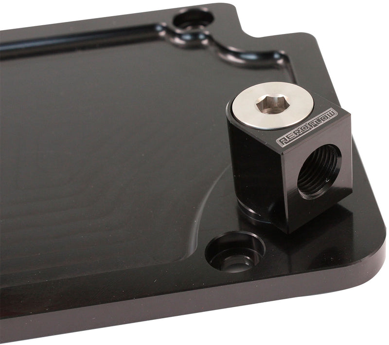 GM LS VALLEY PLATE BANJO      ADAPTER FACTORY SENSOR M16