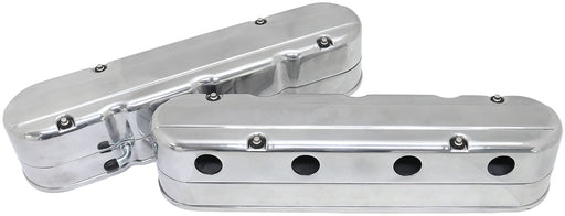 GM LS 2 PIECE VALVE COVERS    CAST TALL RETRO SMOOTH POLISHE
