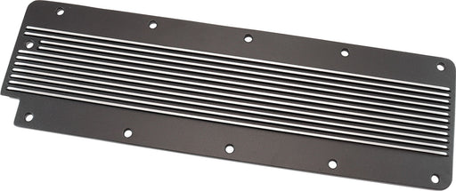 GM LS2 FINNED VALLEY PLATE    COVER BLACK CAST ALLOY LS3    LSX Aeroflow - AF 77-5028BLK