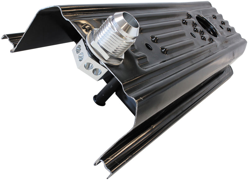 BOLT IN -16AN BREATHER CAST ORFABRICATED COVERS BLACK