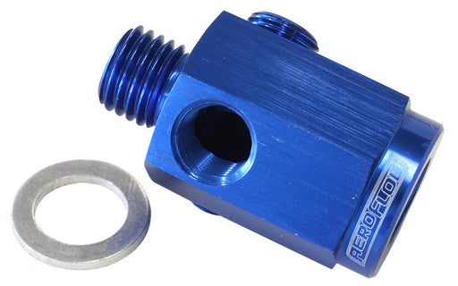 M12 X 1.5 EXTENSION WITH 1/8" NPT PORT BLUE