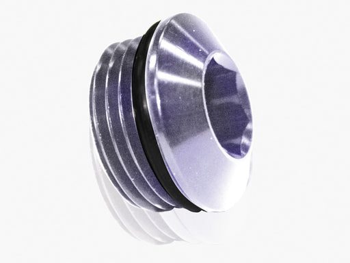 ORB SLIMLINE PORT PLUG -3AN   SILVER FINISH