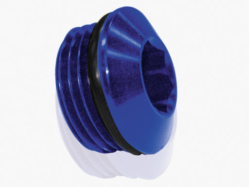 ORB SLIMLINE PORT PLUG -6AN   BLUE FINISH