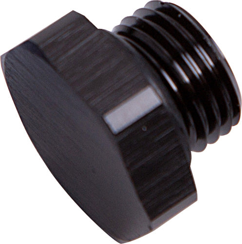 ORB HEX PORT PLUG -10AN       BLACK FINISH