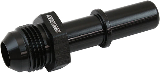 EFI FUEL FITTING -8 PUSH IN TO 1/2 MALE HARD TUBE BLACK