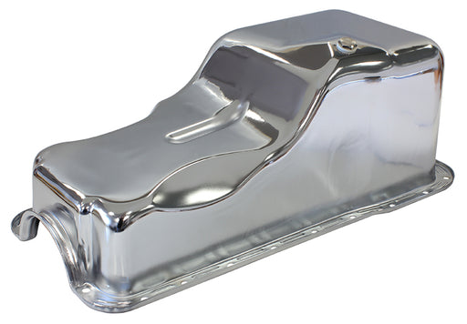STOCK OIL PAN FORD 289-302W   FRONT SUMP CHROME