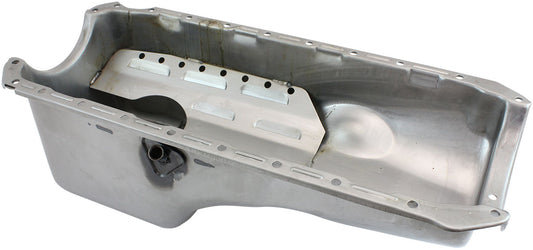 STEEL STOCK OIL PAN BBC RAW   RH/SIDE DIPSTICK REAR SUMP