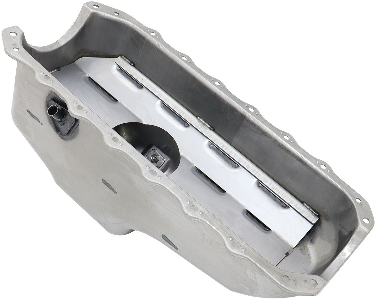 STOCK 253 308 HOLDEN OIL PAN  VB VT COMMODORE V8 RAW STEEL