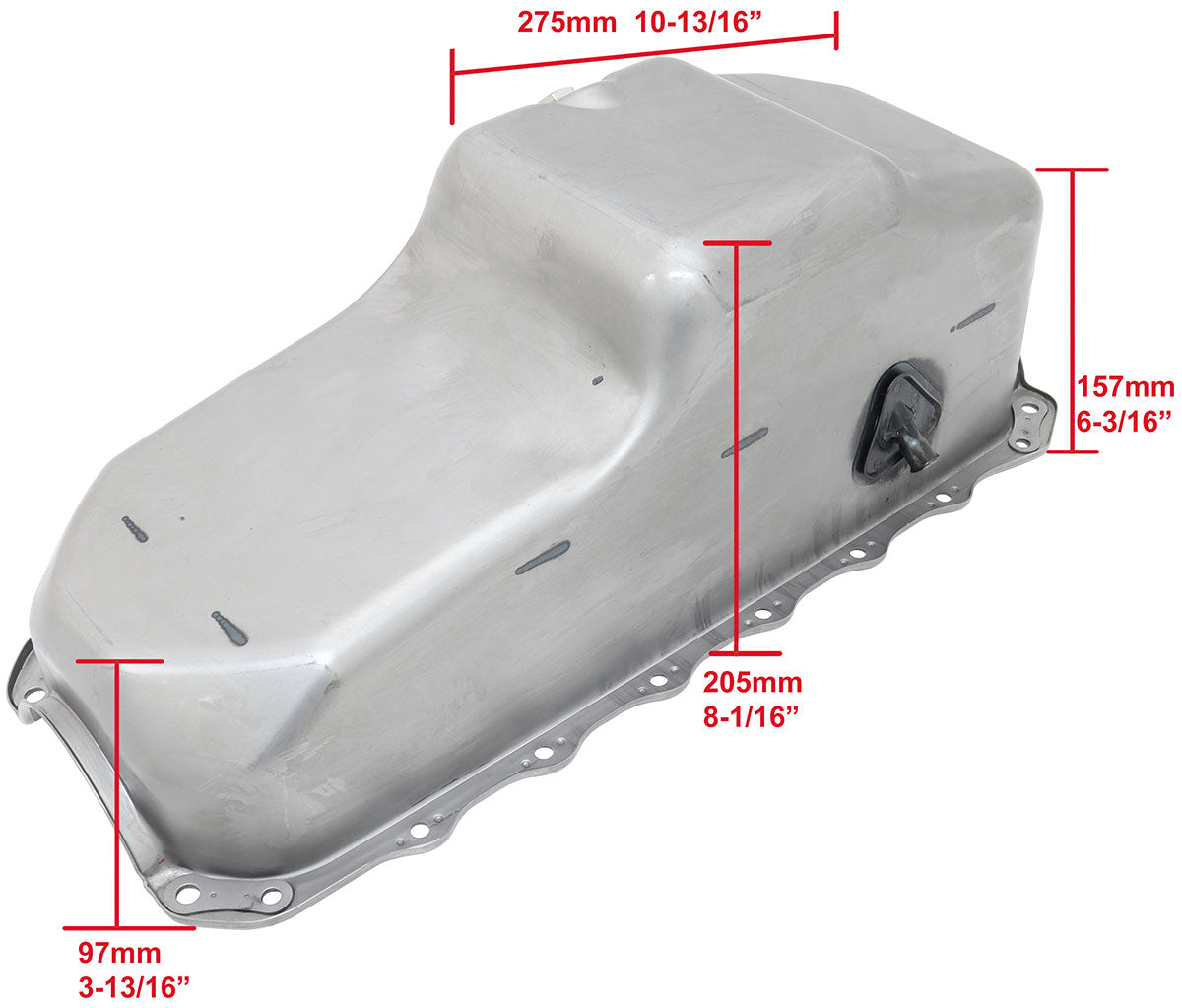 STOCK 253 308 HOLDEN OIL PAN  VB VT COMMODORE V8 RAW STEEL