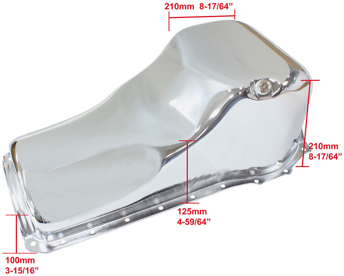 STOCK OIL PAN FORD 351C       FRONT SUMP CHROME