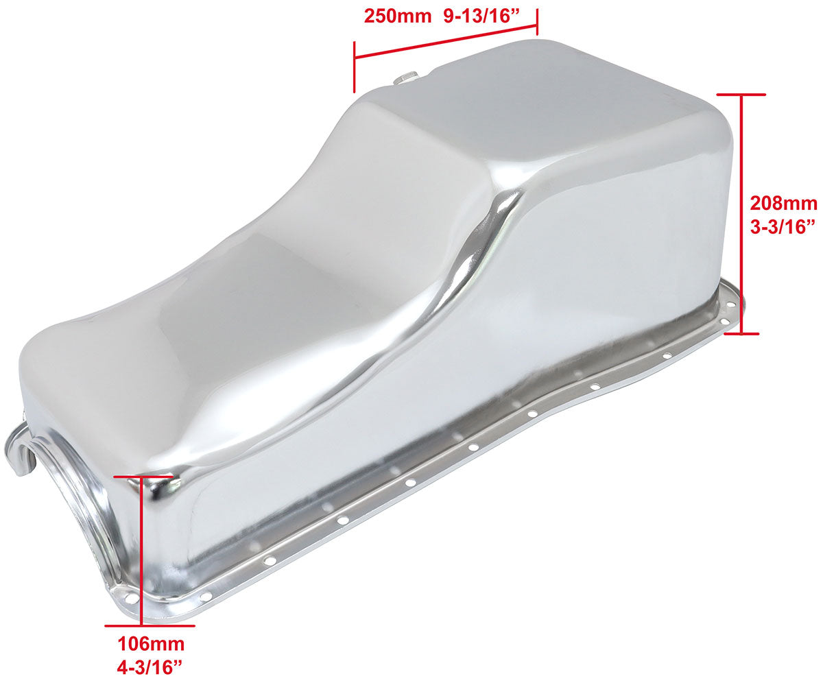 STOCK FORD 429-460 V8 OIL PAN CHROME STEEL OIL PAN BIG BLOCK