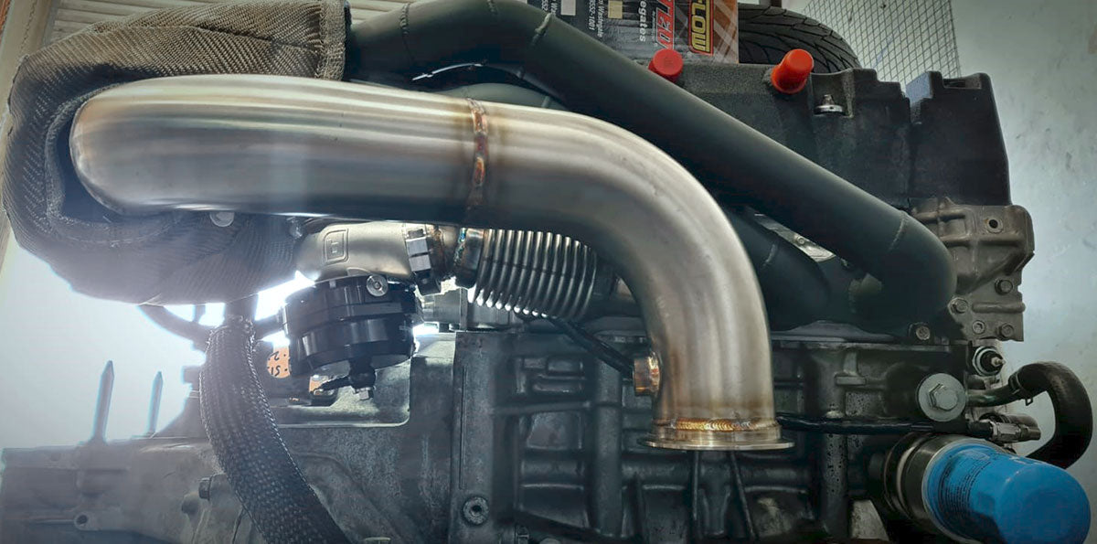 HONDA K20 K24 GT30 V-BAND     TURBO MANIFOLD 44mm WASTE