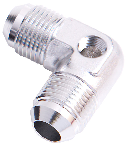 90 DEG UNION -6AN WITH 1/8"   PORT SILVER Default Title