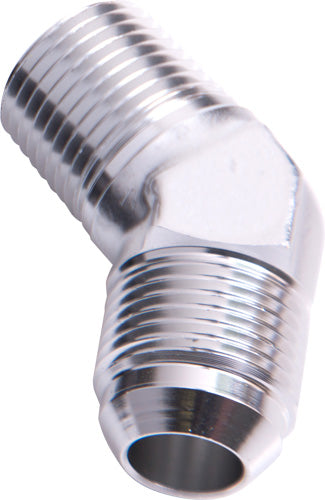 MALE 45 DEG 1/2" NPT TO -10AN SILVER MALE NPT TO AN 45 DEG