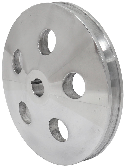POWER STEERING PULLEY SINGLE  POLISHED 5/8 SHAFT GM SAGINAW