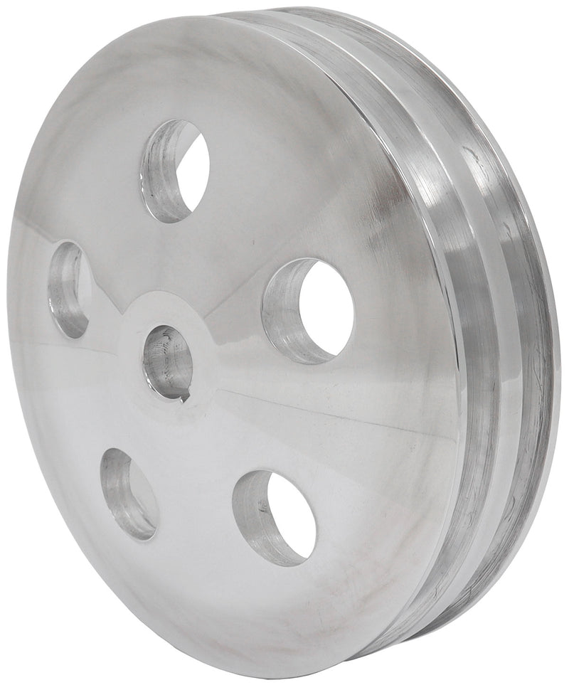 POWER STEERING PULLEY DOUBLE  POLISHED 5/8 SHAFT GM SAGINAW