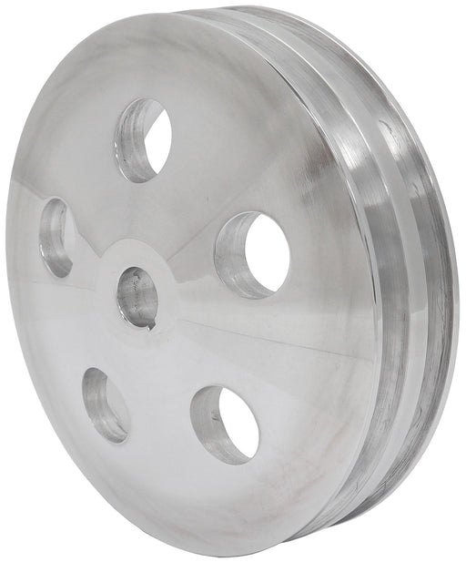 POWER STEERING PULLEY DOUBLE  POLISHED 5/8 SHAFT GM SAGINAW