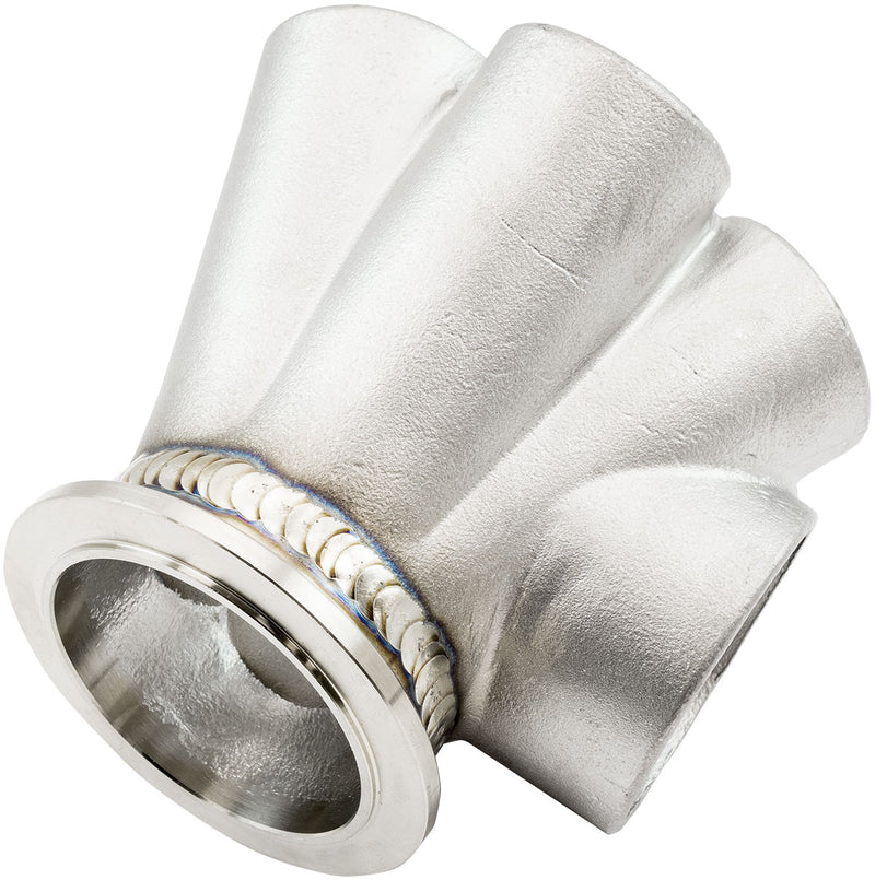 6 INTO 1 TURBO MERGE COLLECTORV-BAND GT30 50MM WASTEGATE    ROUND Aeroflow - AF 8307-4000