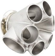 6 INTO 1 TURBO MERGE COLLECTORV-BAND GT30 50MM WASTEGATE    ROUND Aeroflow - AF 8307-4000
