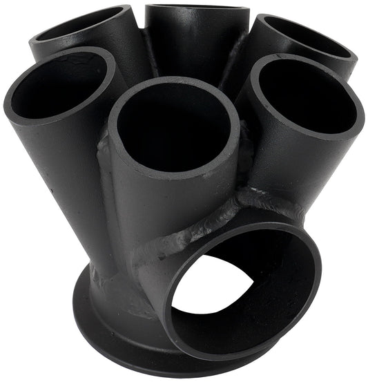 6 INTO 1 TURBO MERGE COLLECTORV-BAND GT42 50mm WASTEGATE    ROUND Aeroflow - AF 8310-4000