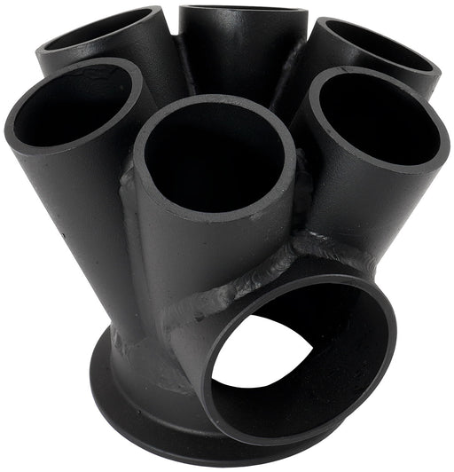 6 INTO 1 TURBO MERGE COLLECTORV-BAND GT42 50mm WASTEGATE    ROUND Aeroflow - AF 8310-4000