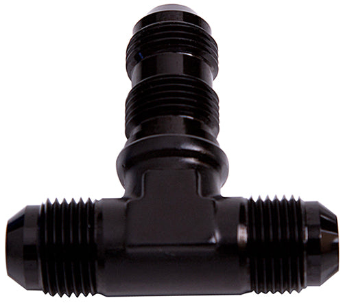 BULKHEAD TEE -10AN            BLACK BULKHEAD ON SIDE