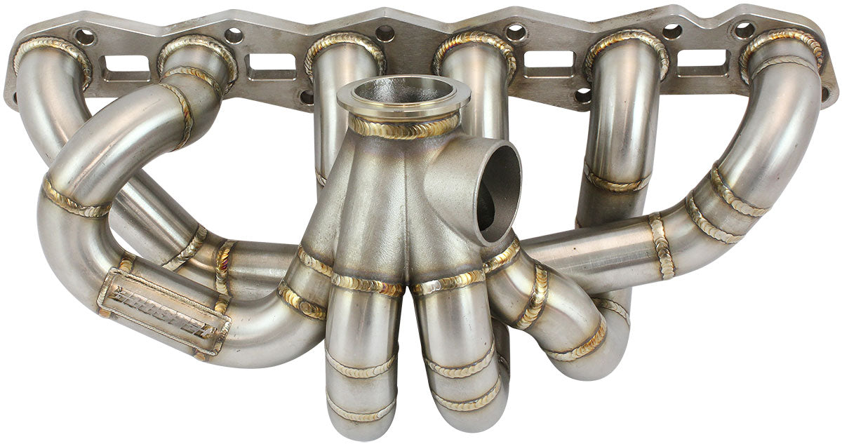 NISSAN RB30 GT30 VBAND S/S MANIFOLD TURBO HIGH MOUNT 50mm — SpeedSpec
