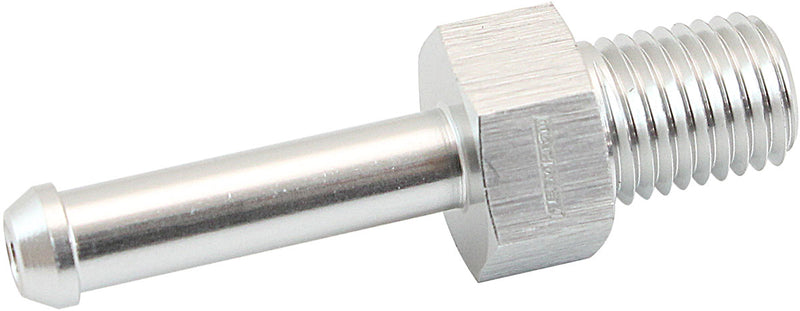 MALE 1/16" NPT TO 3/16" BARB  SILVER STRAIGHT MALE TO MALE