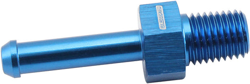 MALE 1/16" NPT TO 3/16" BARB  BLUE STRAIGHT MALE TO MALE