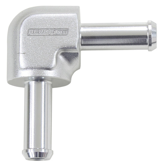 90 DEGREE 1/2" BARB BOTH ENDS SILVER 1/2" / 12.7MM BARBS