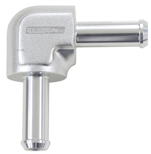 90 DEGREE 1/2" BARB BOTH ENDS SILVER 1/2" / 12.7MM BARBS