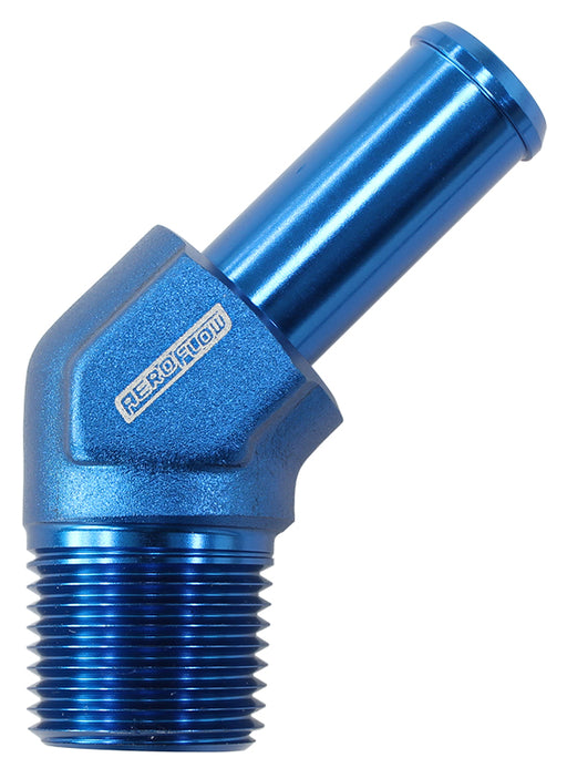 45 DEG 1/8" NPT TO -4 100/450 SERIES HOSE BLUE SUITS BRAIDED
