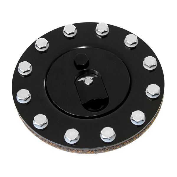 BLACK ALUMINIUM FUEL CAP      *ANODISED BLACK*-GASKET-BOLTS
