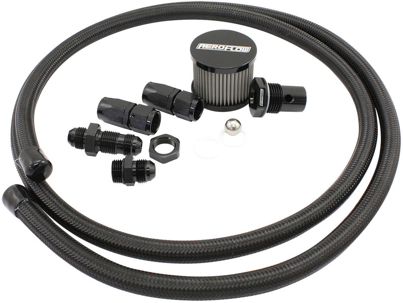 FUEL CELL BREATHER KIT SETUP  LOOP ROLL OVER -8AN VENT VALVE