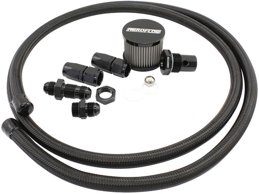 FUEL CELL BREATHER KIT SETUP  LOOP ROLL OVER -8AN VENT VALVE