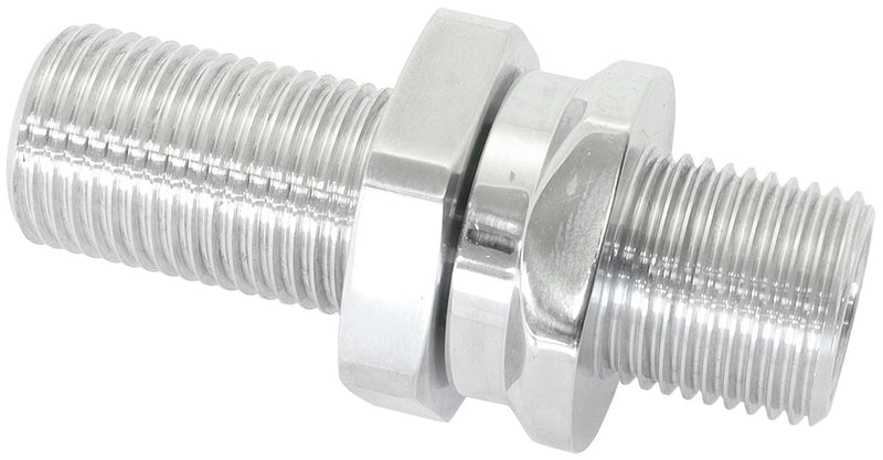 BILLET BULKHEAD INSERTS #6 AC FITTING BOTH SIDES POLISHED