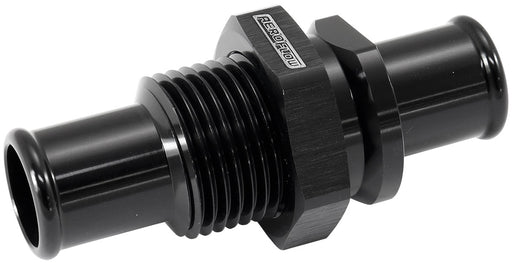 BILLET BULKHEAD INSERTS 5/8"  BARB FITTING BOTH SIDE BLACK