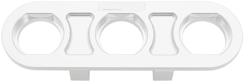 BILLET BULKHEAD PLATE 3 PORT  MODULAR UNIVERSAL POLISHED AN AC Aeroflow - AF 88-2020