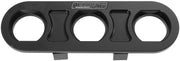 BILLET BULKHEAD PLATE 3 PORT  MODULAR UNIVERSAL BLACK AN AC