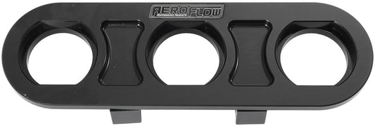 BILLET BULKHEAD PLATE 3 PORT  MODULAR UNIVERSAL BLACK AN AC Default Title