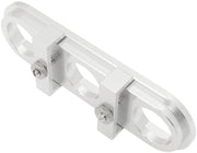 BILLET BULKHEAD PLATE 3 PORT  MODULAR UNIVERSAL POLISHED AN AC Aeroflow - AF 88-2020