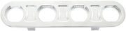 BILLET BULKHEAD PLATE 4 PORT  MODULAR UNIVERSAL POLISHED AN AC Aeroflow - AF 88-2021