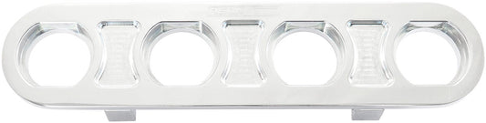 BILLET BULKHEAD PLATE 4 PORT  MODULAR UNIVERSAL POLISHED AN AC Aeroflow - AF 88-2021 Default Title