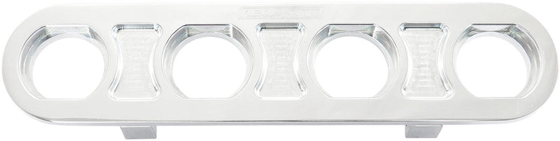 BILLET BULKHEAD PLATE 4 PORT  MODULAR UNIVERSAL POLISHED AN AC Aeroflow - AF 88-2021