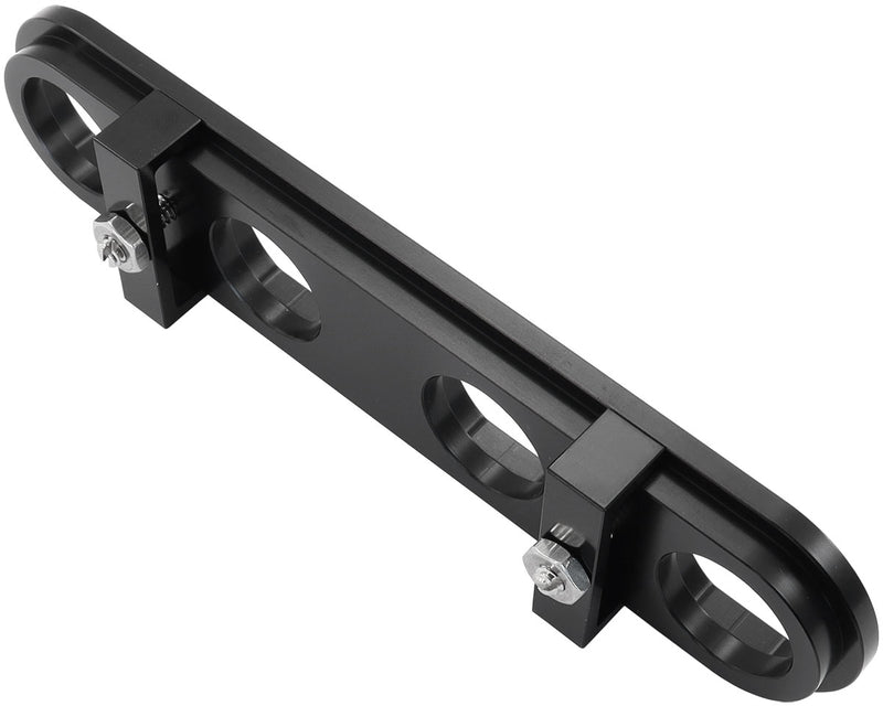 BILLET BULKHEAD PLATE 4 PORT  MODULAR UNIVERSAL BLACK AN AC