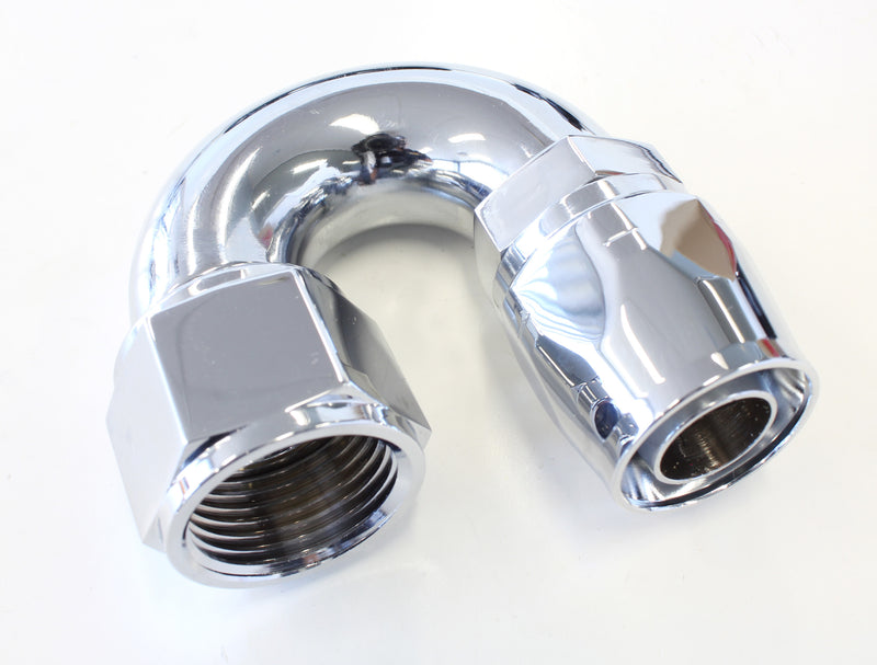 ELITE 180 DEG -12AN HOSE END  ELITE SHOW QUALITY FULL FLOW