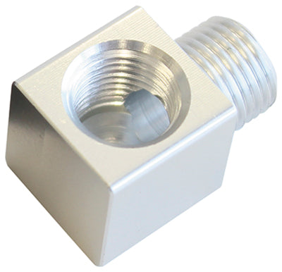 90 DEG MALE TO F/MALE 1/8"    SILVER ADAPTER TIGHT RADIUS