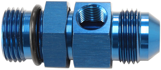 -8ORB To -8AN with 1/8" port  Blue