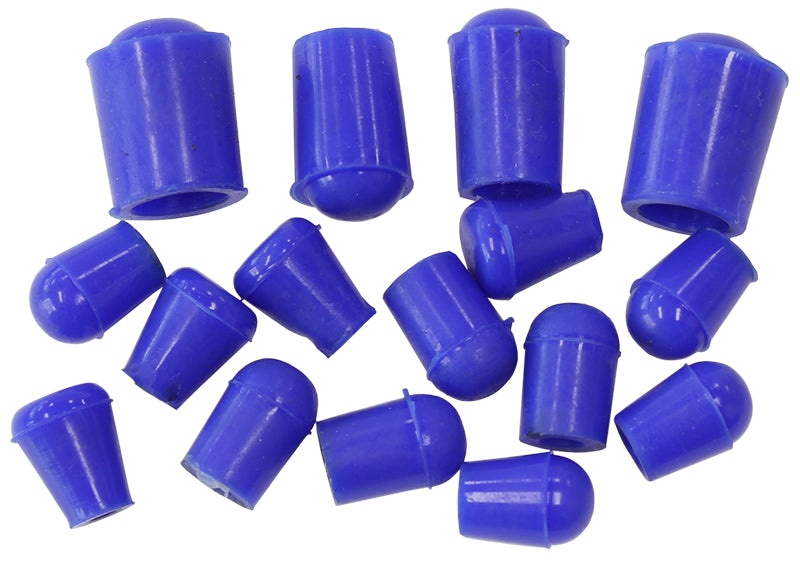 Vac blank off plugs (16) blue silicone blank off caps x 16