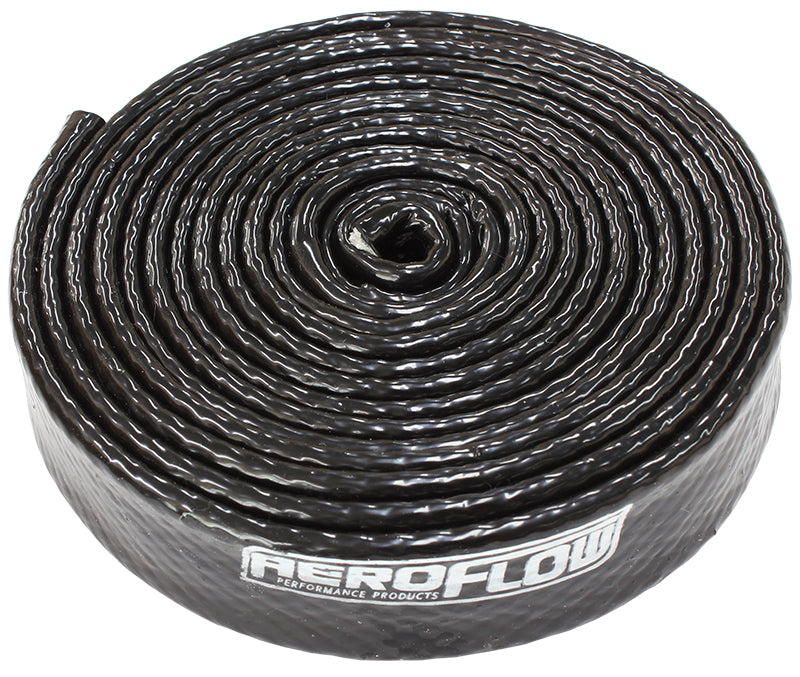 AEROFLOW HEAT GUARD 3/4" ID   19mm BLACK COLOUR 3.7M / 12ft